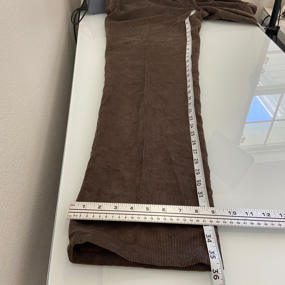 Peter Millar Mens Size 40 x 35 Brown Corduroy Pants Flat Front Straight Leg - Picture 6 of 7